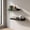 Black, variant on 3-Piece Floating Wall Shelves Set, 17.91" MDF Wall Mount Shelves with Invisible Brackets, Brown Marble for Home Decor Storage