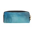 thumbnail image 2 of YFYANG Leather Portable Travel Small Makeup Bag, Multifunctional Storage Bag, Vintage Blue Texture Pattern Cosmetic Bag, 2 of 4