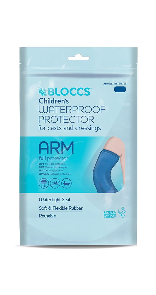Bloccs Waterproof Cast Cover Arm, Swim, Shower & Bathe, Child Arm