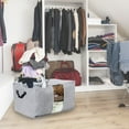 thumbnail image 3 of Hearth & Gear Storage Bags Organizer Container With Strengthened Handles And Clear Window Storage Cloth Organizer for Clothes Baby Closet Organizer Large Capacity Storage Organization Bags Clean, 3 of 3