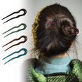 thumbnail image 2 of Horquillas En Forma De U De 5 Uds., Horquillas De Pelo Ondulado, Horquillas De 2 Puntas Para Mujeres Y Niñas Vogacara AP005607-00, 2 of 6