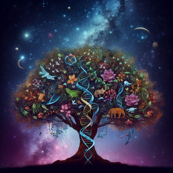 Tree of Life Digital Painting III - 12" x 18" Art Print Wall Decor