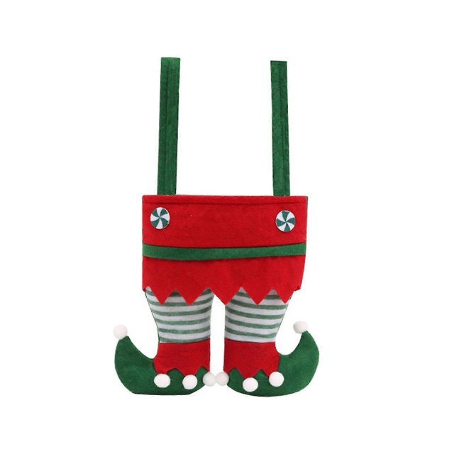 Bolsa de dulces navideña con dibujos animados, fácil acceso, antidecoloración, color brillante, gran capacidad, accesorio para festivales, resistente al desgarro, regalo de Navidad, bolsa para guard