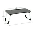 thumbnail image 4 of Mind Reader Foldable Bed Tray, Lap Desk with Fold-Up Legs, Freestanding Portable Table for Laptop, Tablet, Reading, Black, 4 of 9