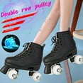 thumbnail image 4 of CAROOTU Femmes Hommes Équipement de Skate Botte Souple Patins à Roulettes Rétro à Tige Haute Design Intérieur Extérieur avec Lumière, 4 of 7