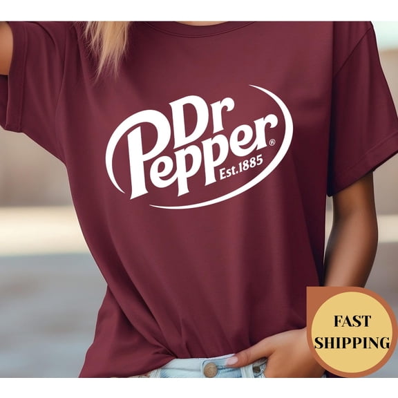 Retro Dr Pepper Logo T-Shirt: Est. 1885 Soda Tee