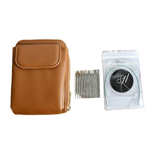 Rongfmy Circular Knitting Pins Set 9 Sizes Stitching Pins for Sewing Sleeves Crochet Pins Length 6cm