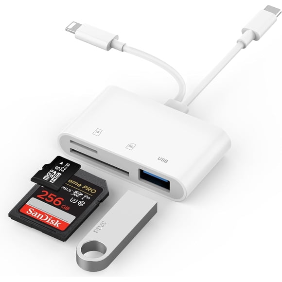 Lector de Tarjetas SD Obcxin con Puerto Dual USB C y Lightning