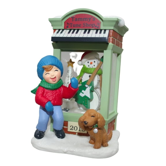 Hallmark Ornament 2015 Christmas Window #13 - Tammy's Tune Shop