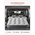 thumbnail image 2 of Car Air Mattress, Fits Toyota 4runner, Jeep Wrangler, Inflatable Car Camping Mattress, Flocking Thickened Blow Up Travel Beds, Durable Portable Sleeping Pad with Built in Pump, 2 Pillows, Gray, 2 of 6