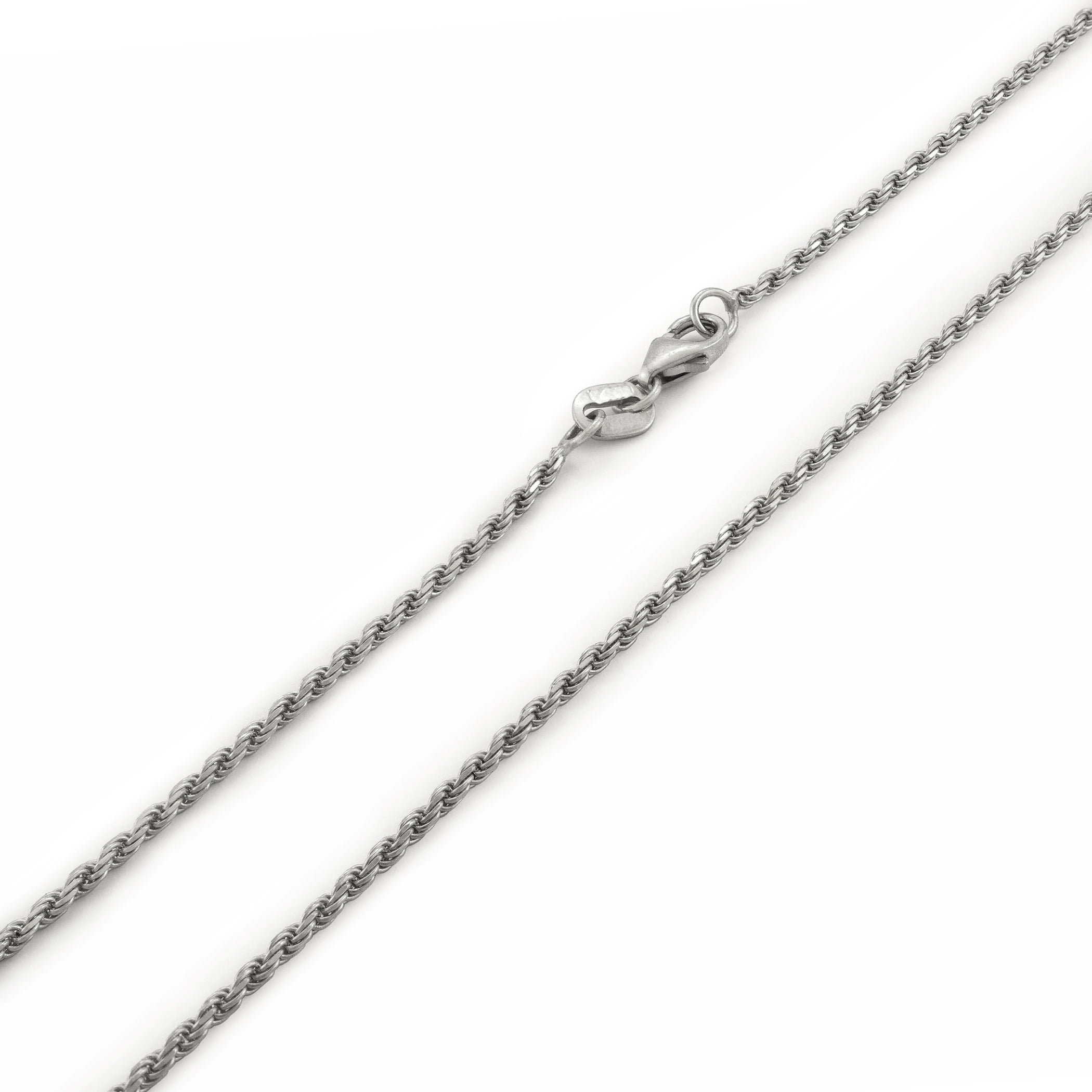 Solid 14k Yellow Gold White Gold 2.0mm Singapore Twist Chain Necklace Solid 14k Yellow Gold White Gold 2.0mm Singapore Twist Chain Necklace