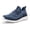 Blue/Steel Blue, variant on Fittington Men's Slip on Walking Shoes - Breathable Wide Toe Box Sneakers with Arch Support & 5cm Cushioned Sole, All Day Long Comfort