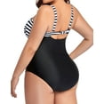thumbnail image 6 of Zenbriele Womens Plus Size Ruched One Piece Swimsuits Tummy Control Bathing Suits Beach Swim Wear, 6 of 6