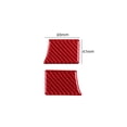 thumbnail image 3 of Real Bright Soft Car Interior Carbon Fiber Sticker DecorationRed Carbon Fiber Interior Door Handle Bowl Cover For Ford Mustang 2009-2013Auto Car Protection Interior Accessories, 3 of 8