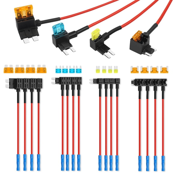 Kit de grifos Cooclensportey de 12 V para coche, añade un circuito, paquete de 16