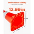 thumbnail image 5 of VEVOR Safety Cones, 10PCS 28" Traffic Cones, PVC Orange Construction Cones, 2 Reflective Collars Traffic Cones with Weighted Base and Hand-Held Ring Used for Traffic Control, Driveway Road Parking, 5 of 9