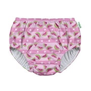 i play. by green sprouts baby girls Pull-up Reusable and Toddler Swim Diaper, Light Pink Watermelon Stripe, 2-3T US