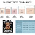 thumbnail image 4 of Highland Cow Throw for Girls Woman Just A Girl Who Loves Highland Cow Throw Blanket Super Soft Premium Flannel Cow Print Blanket Perfect for Sofa Bed Camping 50" x 40"-S, 4 of 6