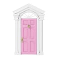 thumbnail image 2 of Mini Puerta De Abedul De Madera Para Casa De Muñecas 1:12, Apertura De Puerta De Abedul De Madera De Hadas Pequeña Con Accesorios Para Casa De Muñecas, 2 of 7