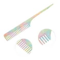 thumbnail image 3 of Unique Bargains 1 Pc Simple Vintage Rat Tail Comb Multicolored Imitation Acetic Acid, 3 of 6