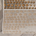 thumbnail image 3 of Well Woven Custom Size Runner - Choose Your Length - Elesse Grey & Golden Rust Abstract Geometric Dots 27 Inches Wide x 14 Feet Long Runner (27" x 14' Runner) Rug, 3 of 6
