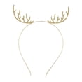 thumbnail image 2 of Diadema con astas CUTICAT Diademas navideñas con diamantes de imitación dorado, 2 of 8