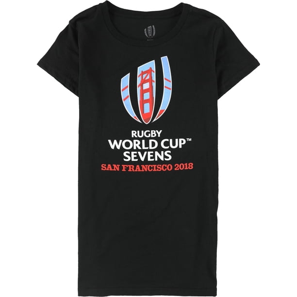 Rugby World Cup Sevens Womens San Francisco 2018 Graphic T-Shirt, black, S