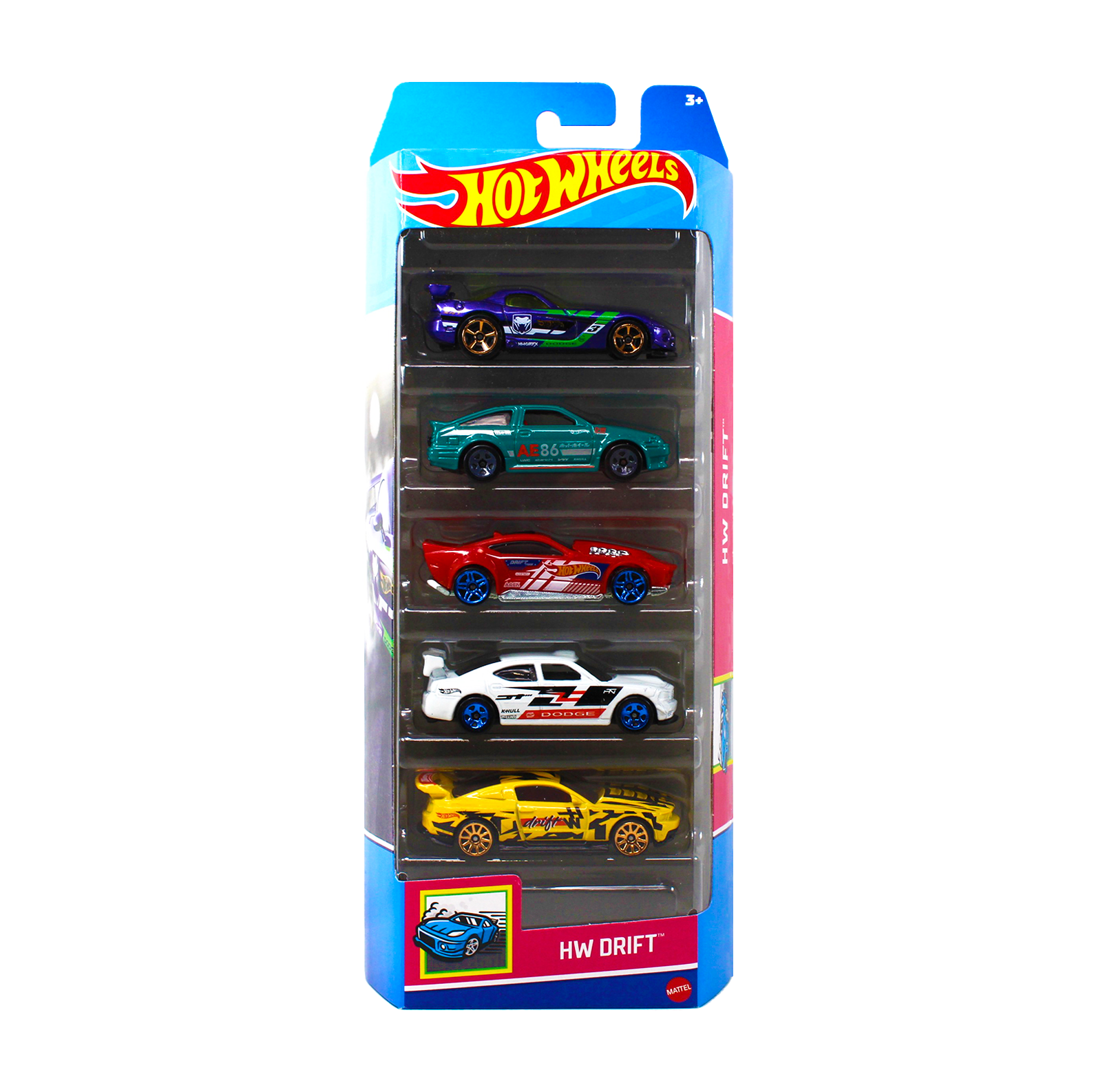 Hot Wheels Fast & Furious 5-Pack with 94 Toyota Supra, Dodge Car