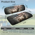 thumbnail image 3 of FUIALDOLG USA Flag Deer Print Golf Cart Seat Covers for Club Car Precedent Ordinary Seats, Breathable Hunting Season Front and Back Seat Cushion Cover for Golf Cart, Easy to Install, 3 of 8