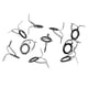 thumbnail image 1 of Kit de reparación de 10 guías de caña de pescar de acero inoxidable con anillos de cerámica para los ojos. 30, 1 of 6