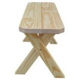 thumbnail image 5 of Yellow Pine Picnic Crossleg Bench Size 5ft, 6ft, 8ft, 5 of 20