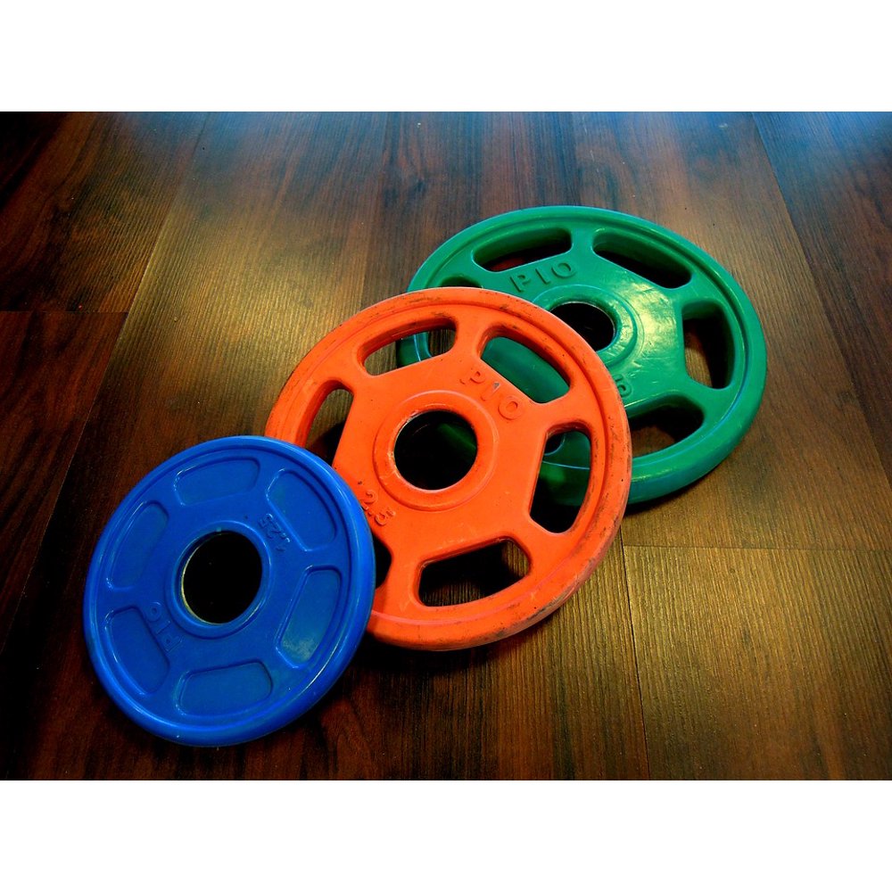 Canvas Print Weights Weight Plates Color Gravel Stretched Canvas 32 x 24