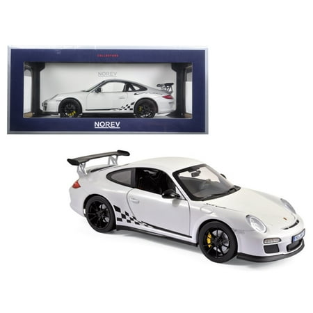 2010 Porsche 911 GT3 RS White and Black Trim 1/18 Diecast Model Car by (Best Porsche 911 For The Money)