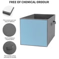 thumbnail image 3 of Set of 6 Collapsible Oxford Fabric Storage Cubes with Handles, Foldable Closet Organizer Bins for Clothes, Toys, Shelves, Home & Kitchen Dark Sky Blue, 3 of 7