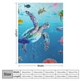 thumbnail image 4 of Autua Sea Turtle Warm Lightweight Blanket Soft Fleece Blankets All Seasons Throw Blanket for Living Rooms Sofa Decor Cow Gifts Exquisite Gifts 40x50in, 4 of 6