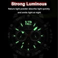 thumbnail image 3 of Explojoy Men Watch Luxury Watch Waterproof Chronograph Date Wristwatches Silicone Strap Quartz Watches for Men, 3 of 9