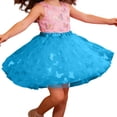 thumbnail image 3 of WOYY Toddler Girls Sparkly Butterfly Layered Tutu Skirt Puffy Party Mesh Skirt, 3 of 3