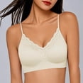 thumbnail image 2 of Lace Bras for Women Padded New Wireless Bras for Women's Adjustable Spaghetti Strap Push up Bralettes Lace Patchwork Lift Support Bra Daily Wear, 2 of 6