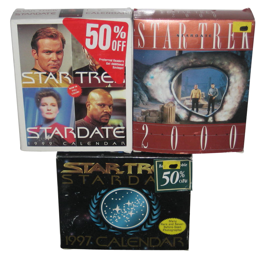 Star Trek Stardate 1997, 1999 & 2000 Calendar Lot