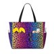 thumbnail image 1 of Disketp Leopard Neon Rainbow Gradient Bolsa de Playa de Gran Capacidad, Bolso Impermeable y a Prueba de Arena para Mujer, Ideal para Playa, Piscina y Natación, 1 of 7