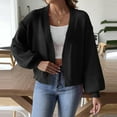 thumbnail image 2 of Diufon Womens Fall Cardigans Solid Color Casual Loose Sweaters Long Sleeve Knit Coats, 2 of 6