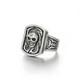 thumbnail image 5 of Gothic Punk Skull Band Ring for Men Open Adjustable Cocktail Finger Rings Party Club Skeleton Head Jewelry, 5 of 6