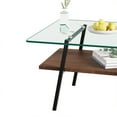 thumbnail image 4 of Smilegend Rectangle Coffee Table, Tempered Glass Tabletop with Transparent Glass, Durable Construction and Sturdy Support for a Sleek and Stylish Design, 4 of 8