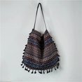 thumbnail image 1 of Bolso de hombro de estilo étnico para mujer, bolso de mano con borlas, bolso de lona XianweiShao 8390613996695, 1 of 1