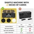 thumbnail image 5 of 4 Decks Automatic Card Shuffler, USB-C/Battery-Powered Shuffler for UNO, Phase10, Texas Hold'em, Poker, Home Card Games, Blackjack, Party Club, No Poker, 5 of 8