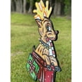 thumbnail image 4 of Christmas Reindeer Sits in a Gift Box with a Peppermint Outdoor Decoration, 4 of 5