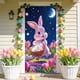 thumbnail image 1 of CaiYueKe Easter Door Cover Curtain Decoration for Spring Holiday Party, Bunny Egg Themed Hanging Door Banner Wall Decor, Festive Home Indoor Outdoor Welcome Sign with Religious Cross Pattern, 1 of 7