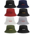 thumbnail image 2 of Daxton USA Cities Bucket Hat Cap Fisherman Headwear Cap, Alabama Black Red, 2 of 2