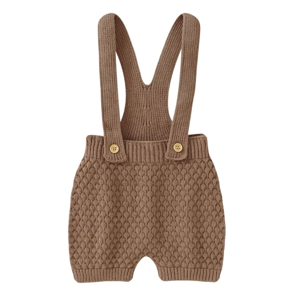 KVPLBQFD Big Boys Sweatsuit Baby Knit Onesie Baby Boy Suspender Romper Cotton Sleeveless Boy and Girl Solid Sweater Clothes Baby Jumpsuit Overalls 4t Boys Clothes