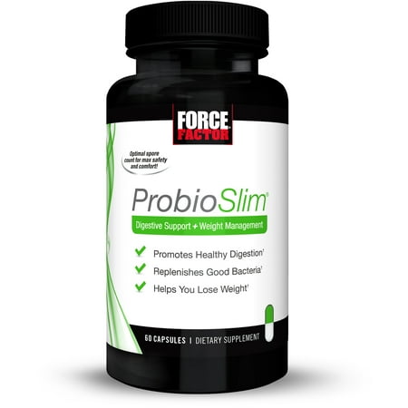 Force Factor ProbioSlim Probiotic Supplement + Weight Loss Capsules, (Best Time To Take Probiotic Capsules)